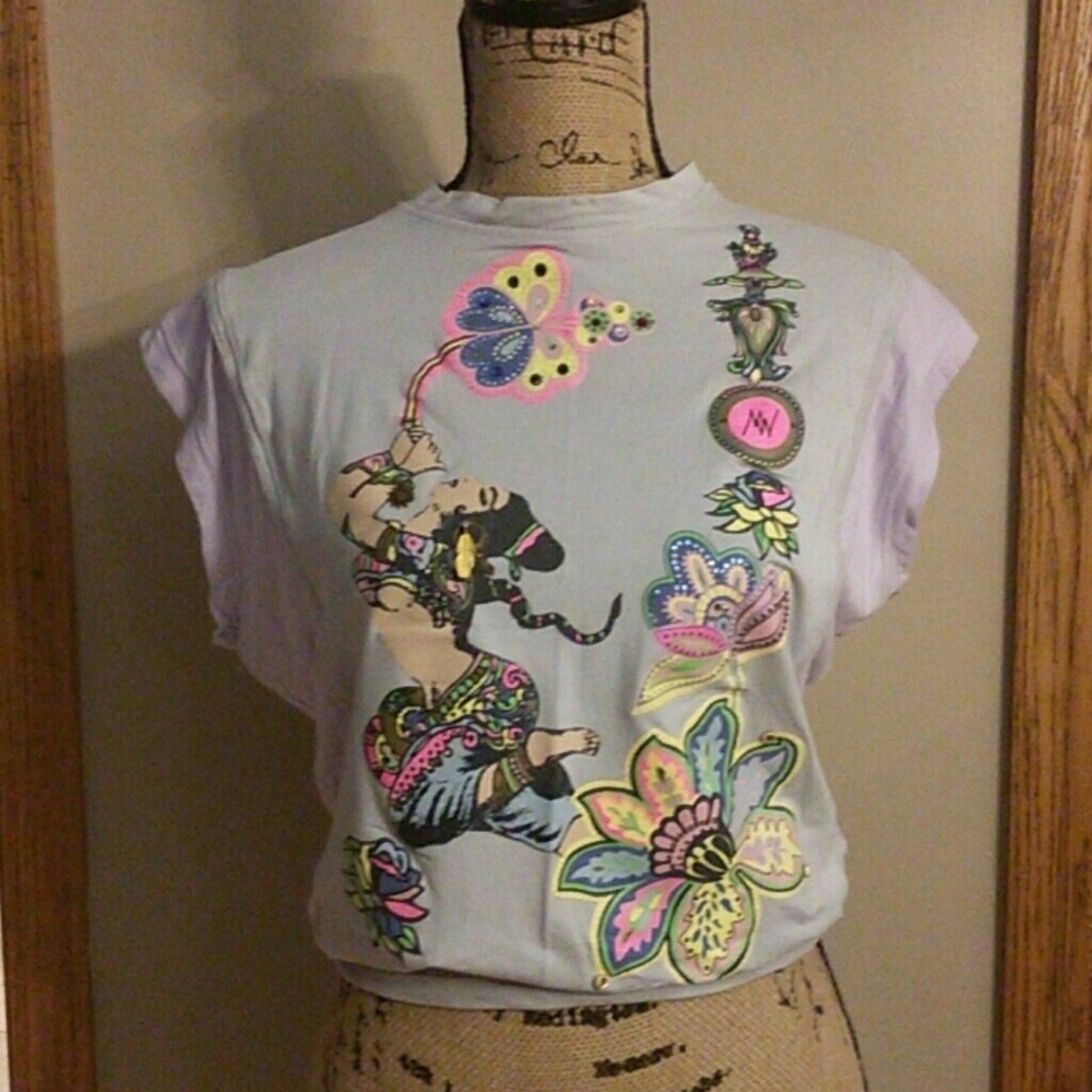 Designer Matthew Williamson Couture  Vishnu T Shirt NEW M
